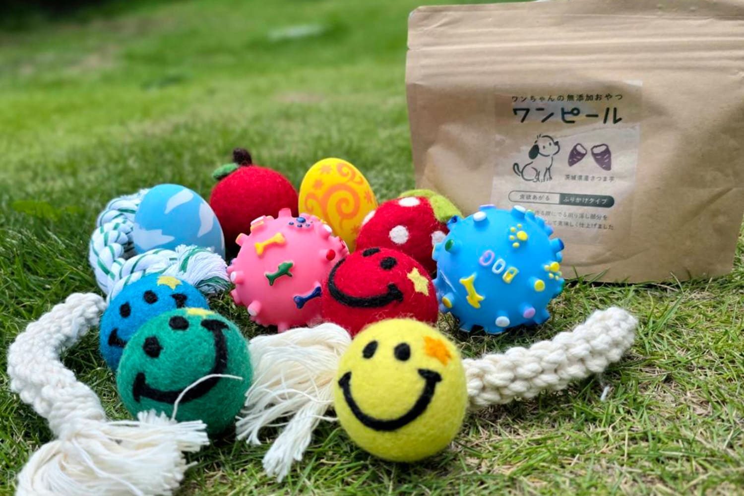 ワンちゃん用のおもちゃ&おやつプレゼント